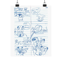 Load image into Gallery viewer, HERM Pizza Comic Poster
